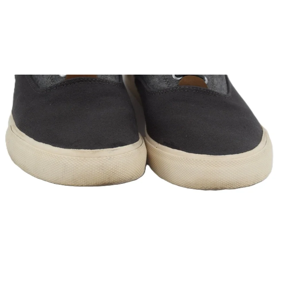 CREVO Mens Size 11‎ Gray Canvas Lace Up Casual Sneakers Shoes